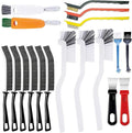 Window Groove Cleaning Brush, Window or Sliding Door Track Cleaner for Sliding Door, Sill, Tile Lines, Shutter, Car Vents, Keyboard (18 Pcs Cleaning Tool)
