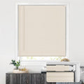 LazBlinds No Tools No Drill Cordless 1" Vinyl Mini Blinds, 100% Privacy S-Curve Blinds for Indoor Windows, Room Darkening Horizontal Window Blinds and Shades for Home, 24" W x 48" H, Beige