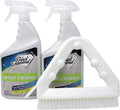 Ultimate Grout Cleaner for Tile Floors Blasts Away Years of Dirt and Grime. Heavy Duty Spray Cleaning Solution. Safe for Colored Grout and Natural Stone. Professional Results 2-QTS W Brush