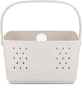 Parker Baby Large Bath Caddy | BPA Free & Food Grade Shower Caddy Organizer for Toys & Supplies | Quick-Dry, Sturdy & Perfect Size Shower Basket w/Handle in Neutral Colors