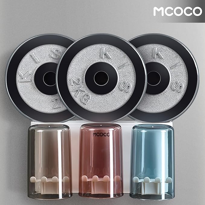Toothbrush Holders for Bathrooms Wall Mounted Toothbrush Holder with 4 Large Storage Slot Tooth Brush Holder 4-Cup