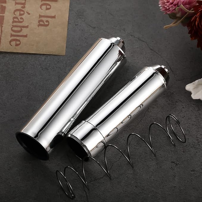 Shappy 4 Pcs Universal Toilet Paper Holder Replacement Rod Spring Loaded Plastic Retractable Paper Replacement Rod Toilet Tissue Roll Holder Insert for Bathroom Home Fixture Accessories (Silver)