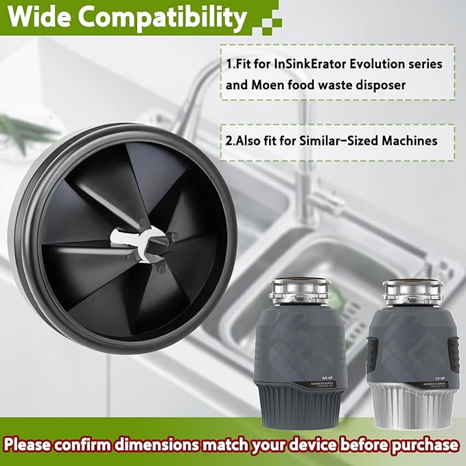 16 Pack 3 3/8 Inch Garbage Disposal Splash Guard - QCB-AM Replacement for InSinkErator Evolution & for Moen Models Silicone Splash Baffle with Noise Reduction, Leak-Proof Drain Protector Accessories