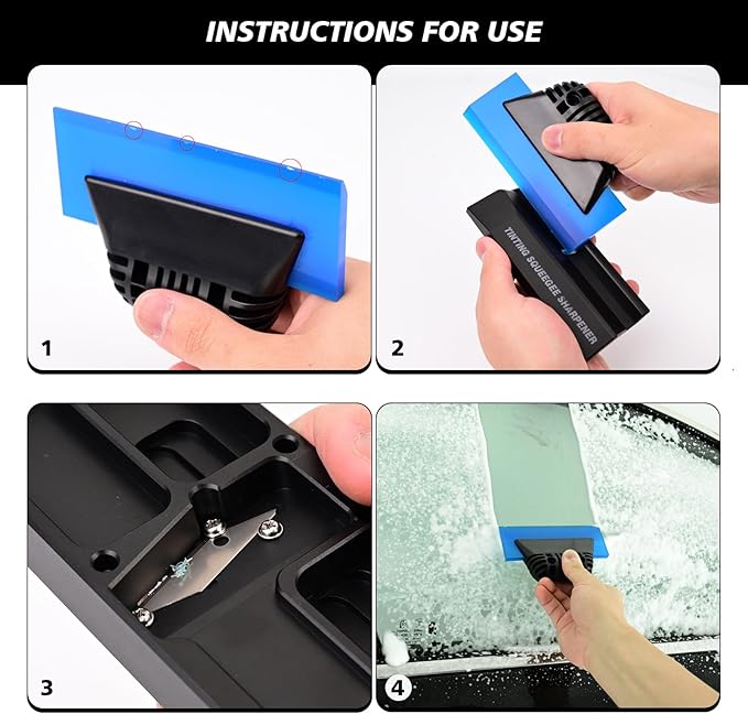 EHDIS PPF Rubber Wrap Squeegee Edge Sharpener for Vinyl Wrap Repair Edge Refinement and Surface Smoothing