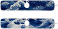 2 PCS Kitchen Sink Splash Guard 30 Inch Faucet Mat for Kitchen Sink Bathroom Sink Faucet Absorbing Drip Drain Mat Pad Microfiber Soft Washable Blue Sea Waves