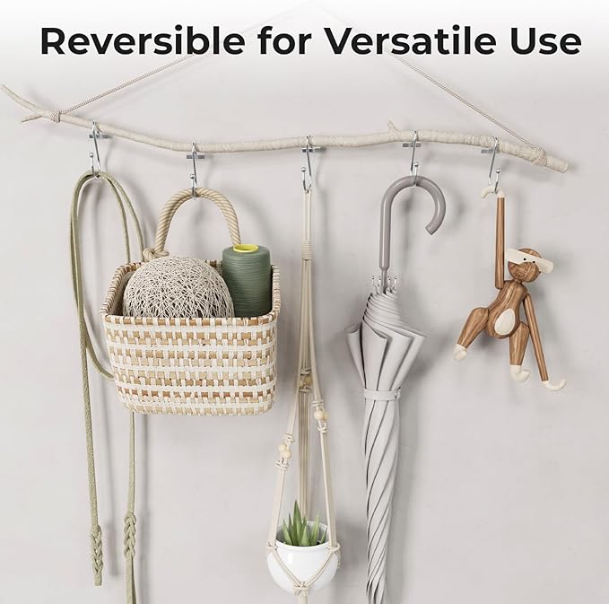 Shower Curtain Hooks, Chrome Shower Curtain Rings Rust Proof, 12PCS Shower Hooks for Shower Curtain, T-Bar Design Convenient Elegant Shower Curtain Hangers for Bathroom Kitchen Wardrobe