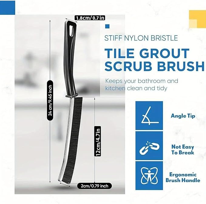 Gap Cleaning Brush Set – 5pcs Hard Bristle Crevice Brushes for Kitchen & Bathroom Tiles, Sink Edges, Window Tracks, Tight Corners, Multi-Purpose Tile & Faucet Cleaning