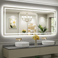 88"x38" LED Bathroom Mirror with Lights, Backlit & Front Lit, Anti-Fog Lighted Bathroom Vanity Mirror for Wall, Memory Function, Dimmable, HD Tempered Glass, Shatter-Proof