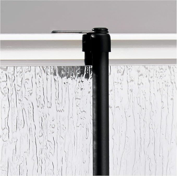 iDesign Over-the-Door Hanging Shower Caddy Organizer, The Forma Collection – 12” x 6.5” x 24”, Matte Black