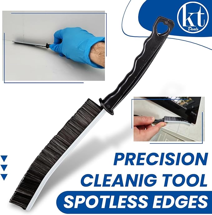 6pcs Crevice Cleaning Brushes, Gap Scrub Brushes for Tight Spaces, Deep Cleaner Tool for Bathroom, Kitchen, Shower, Window Tracks, Toilet, Sink, Household Cleaning Supplies Hard Bristle Detail Brushes