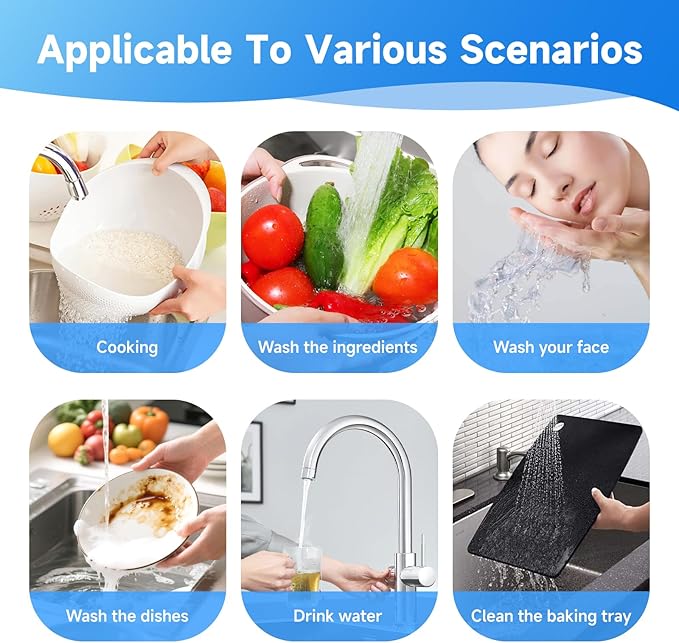 1440° Rotatable Faucet Aerator Extension, 2026 New 2 Modes Universal Sink Faucet for Splash Reduction, 1080° Rotating Multifunctional Faucet Extender for Bathroom Sink Kitchen