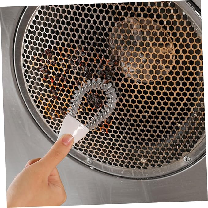 Yardwe Multifunctional Crevice Cleaning Brush Set 2pcs (u-Shaped + Angled) Heavy Duty Handheld Kitchen Scrubbing Brush for Grout, Stove, and Barbecue Grill Cleaning