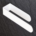 HUFEEOH Adhesive Hand Towel Holder, Kitchen Towel Rack Towel Bars Wall Mounted, Stainless Steel Bath Towel Holder for Bathroom Hotel Kitchen (8 inch, White)
