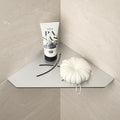 Corner Shower Shelf 10" Brushed 304 Stainless Steel Pentagonal Corner Shelf Recessed Bathroom Shower Shelf, No Drilling