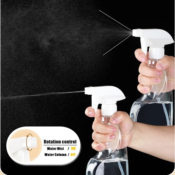 Crevice Cleaning Tool Kit-Including 2Pcs Grout Cleaner Brush,Clear Spray Bottle,Hard Bristle Crevice Cleaning Brush Suitable Bathroom Kitchen Toilet,Wall Sink Floor Cleaning Crevice Cleaning Brush
