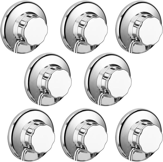 SANNO Powerful Suction Cups Replacement for Shower Caddy, Soap Holder, Robe & Towel Hooks - 8 Suction Cups