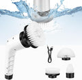 Power Electric Cleaning Brush with 3 Replaceable Heads,Rechargeable Handheld Cleaning Brush with Dual Speeds,Electric Scrubbing Brush for Tile,Tub,Kitchen,Floor,Bathroom