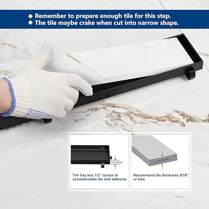 Neodrain 24-Inch Offset Linear Shower Drain with Tile Insert Grate Cover, 304 Stainless Steel Rectangle Side Outlet Shower Floor Drain, Adjustable Leveling Foot, Hair Strainer/Catcher, Matte Black