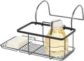iDesign Metal Over the Bath Caddy Basket, The Everett Collection – 12.08” x 10.2” x 6.64”, Matte Black