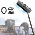 Electric Cleaning Roller Brush, Telescopic Pole for Cleaning PV Panels, Water-fed Cleaning Pole Set with Rotating Brush (60 cm)/Reach Pole(3.5 Meters)