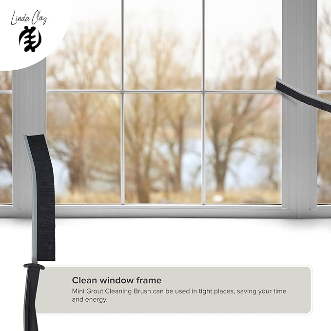 LCF 3Pcs Crevice Cleaning Brush Set – Hard Bristle Crevice Cleaner Brush for Small Spaces, Gap Cleaning Tools for Shower, Sink, Grout & Car Detailing – Pack of 3 Household Home Essentials
