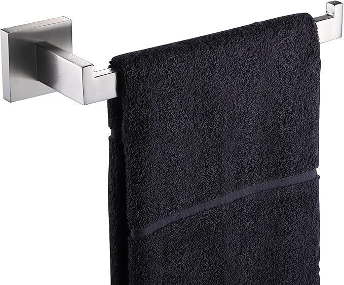 KOKOSIRI Hand Towel Holder Brushed Nickel Towel Bars Stainless Steel Bathroom Hardware Kitchen Paper Towel Holder Wall Mount, B3003BR