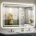 68"x38" LED Bathroom Mirror with Lights, Backlit & Front Lit, Lighted Wall Mirrors for Bathroom Vanity, Touch Screen Dimmable, Anti-Fog, Memory Function, HD Tempered Glass, Shatter-Proof, ETL Listed