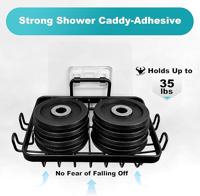 Black Soap Dish for Shower 2 Pieces, Suction Cup Square Shower Soap Holder - 201 Stainless Steel Black Soap Saver - Comfortable Essential for Apartment, Home and Dormitory