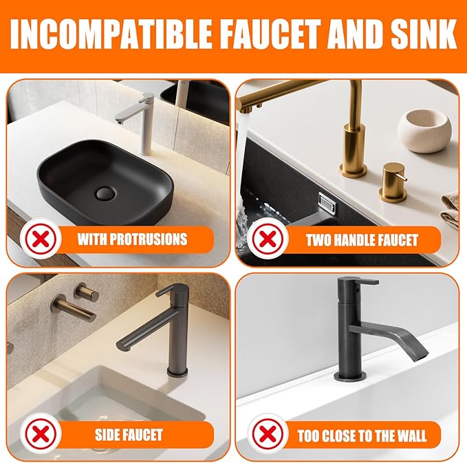 14.5" Green Silicone Faucet Mat for Kitchen Sink – Button Style Faucet Drip Catcher Sink Splash Guard with 6° Slope, Behind Faucet Draining Mat | Leak-Proof Countertop Protector for Kitchen Bathroom