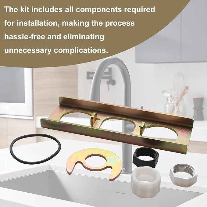 for Moen 113173 Kitchen Faucet Kits, Includes Mounting Plate, Installation Hardware and Installation Nut Tool Set
