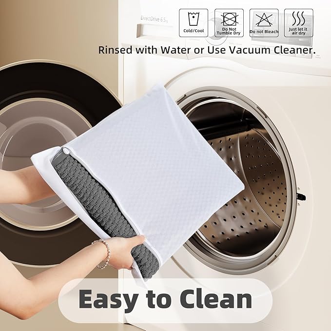 Toilet Rug, Thin Toilet Rugs U Shaped Washable Non Slip Absorbent Quick Dry Low Pile Toilet Mat, Dark Grey 20"x24" U Shape