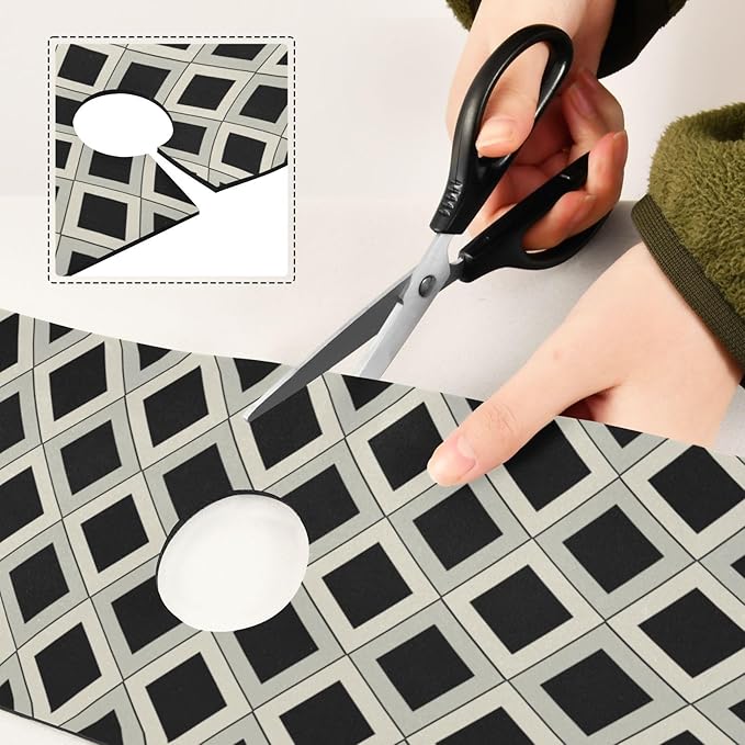 Kitchen Faucet Absorbing Mat Sink Splash Guard Behind Faucet Drip Catcher for Bathroom RV Bar 14.7x5.4in 1PCS Lattice