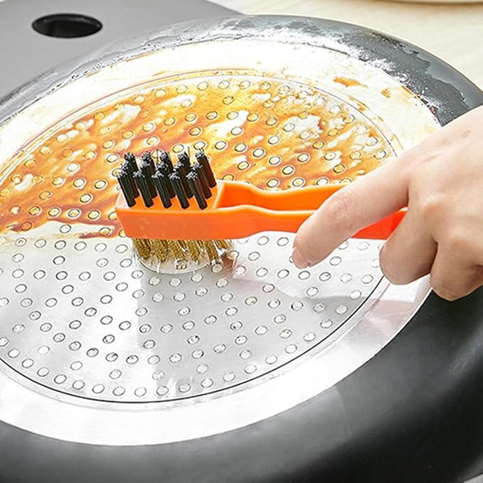 COHEALI Window Groove Cleaning Brush and Multi-Function Seam Cleaning Brush 2pcs Set Sturdy Bristles for Household Floor and Portable Gap Cleaner for Home Use