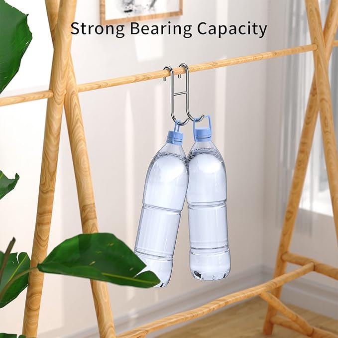 Over Shower Glass Door Hooks, 3 Pack Silver 304 Stainless Steel Shower Door Hooks, Bathroom Frameless Drilling-Free Hanger, Towel Hooks, for Bathing Suits, Robe, Towel, Squeegee, Loofah, Shaver