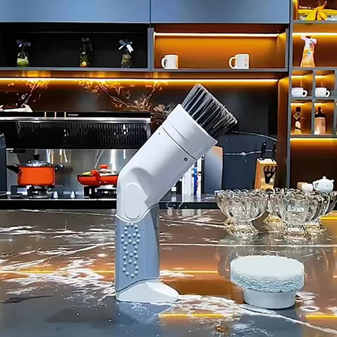 Electric Brush Multifunctional Tool Brush Heads Cleaner for Dishes Kitchen Bathroom Glass