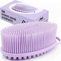 Avilana Premium Silicone Body Scrubber - 8 Years Trusted Since 2017 - SGS Certified Food Grade Dual Sided Bath Brush, Quick-Dry Exfoliating Loofah Alternative, Massage Brush Sensitive Skin Women Men