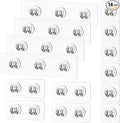 14 Pack Shower Caddy Adhesive, Strong Adhesive Hooks, Soap Holder, Bathroom Rack, Kitchen Rack