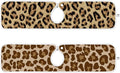 2 PCS Kitchen Sink Splash Guard 23.6 Inch Faucet Mat for Kitchen Sink Bathroom Sink Faucet Absorbing Drip Drain Mat Pad Microfiber Soft Washable Brown Leopard Print