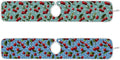 2 PCS Kitchen Sink Splash Guard 30 Inch Faucet Mat for Kitchen Sink Bathroom Sink Faucet Absorbing Drip Drain Mat Pad Microfiber Soft Washable Green Blue Cherry and Polka Dots
