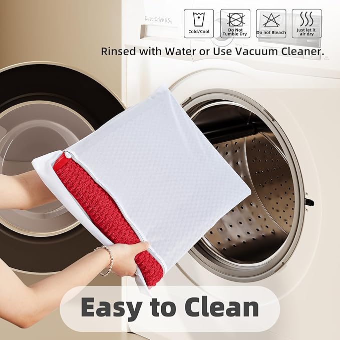 Christmas Bathroom Runner Rug, Long Bath Mat Washable Thin Quick Dry Low Pile Bathroom Runner Rugs 24 x 60 Non Slip, Red 24"x60"