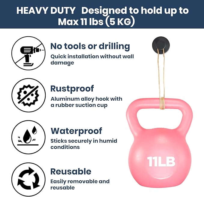 Vacuum Suction Cup Hooks for Shower 4 Pack, Heavy Duty Aluminum Alloy Towel Hooks for Bathroom Kitchen Glass Tile Mirror Wall No Drill Removable Robe Loofah Coat Suction Hooks Hanging-Green
