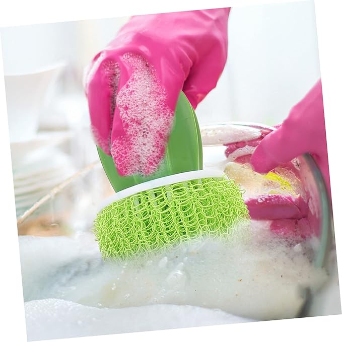 2sets Cactus Modeling Cleaning Brush Set Electric Brush Cleaner for Bathroom Dish Cleaning
