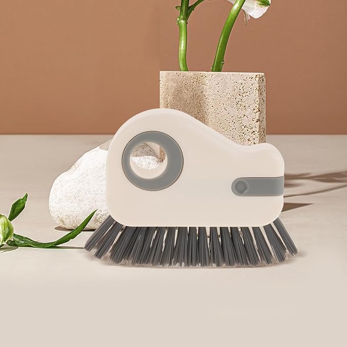 BETOOKY 2PCS Window Grout Brush: Crevice Cleaning Brush - Hard Bristle Gap Cleaner Tool for Tight Groove Kitchen Bathroom Sliding Shower Door Faucets Corners