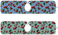 2 PCS Kitchen Sink Splash Guard 23.6 Inch Faucet Mat for Kitchen Sink Bathroom Sink Faucet Absorbing Drip Drain Mat Pad Microfiber Soft Washable Green Blue Cherry and Polka Dots