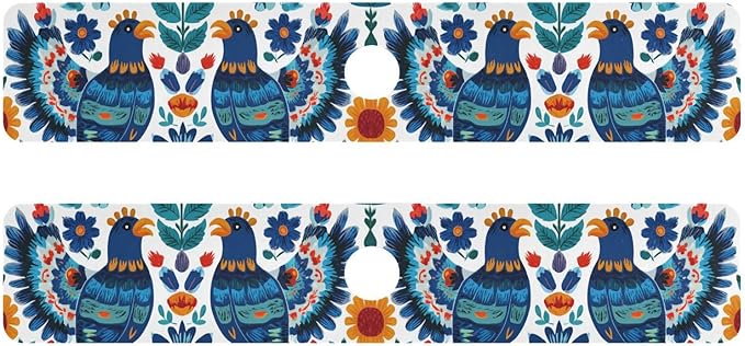 Mexico Eagles Flowers Blue Kitchen Sink Splash Guard Sink Faucet Mat Faucet Handle Drip Catcher Drain Mats for Kitchen Bathroom Countertop Absorbent Dish Drying Pad 2Pack 14.7x5.4IN