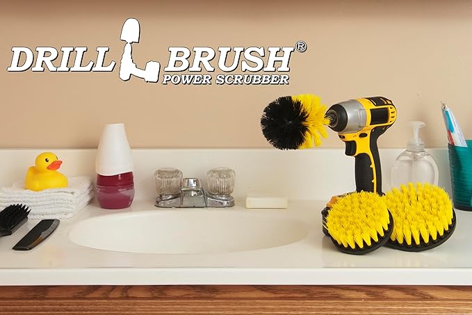 Tile and Grout Drill Brush Cordless Drill Power Scrubber