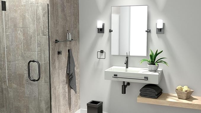 Gatco 5610MX Mode Towel Bar, 24 Inch, Matte Black