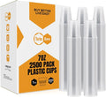 Turbo Bee 2500Pack 7oz Plastic Cups Disposable,Drinking Cups, Clear Plastic Tumblers for Birthday Parties, Picnics, Ceremonies, and Weddings