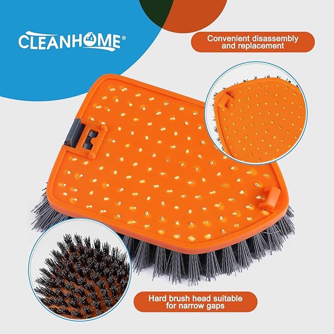 Tile Scrubber Brush Replacement Head 2 Pieces（Fit for ASIN:B09GF2LSZ8