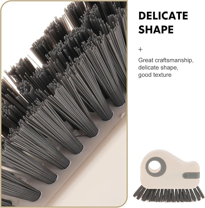 BETOOKY 2PCS Window Grout Brush: Crevice Cleaning Brush - Hard Bristle Gap Cleaner Tool for Tight Groove Kitchen Bathroom Sliding Shower Door Faucets Corners